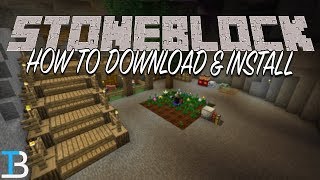 How To Download amp Install StoneBlock in Minecraft [upl. by Yttak362]