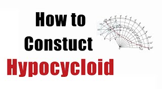 How to DRAW a HYPOCYCLOID CURVE Engineering Curves  Engineering Drawing [upl. by Aikahc]