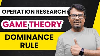 Game Theory  Game Theory Dominance Rule  Operation Research [upl. by Yarased]