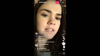 Maia Mitchell  Instagram Live Stream  10 April 2017  The Fosters Set [upl. by Najtsirk]