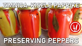 Najbolje i najbrže kisele paprike za zimnicu🔹Quick and easy technique for preserving peppers [upl. by Arri]