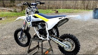 First Ride on the New Husqvarna TC50 [upl. by Ittam459]