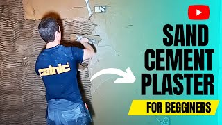 Plastering Walls With Sand Cement Render  BEGINNERS GUIDE [upl. by Ricki]