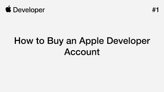 How to Buy an Apple Developer Account  Apple Developer 1 [upl. by Havard]