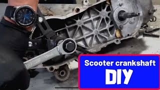 Scooter crank installation and removal [upl. by Klute]