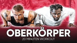 20 Min OBERKÖRPER Home Workout ft Saibou [upl. by Lechner538]