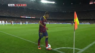 Neymars First Game at Camp Nou [upl. by Alfonse303]