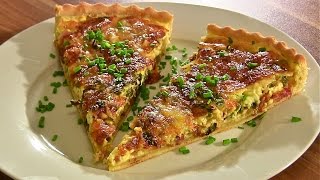 Quiche LorraineQuiche Lorraine selber machenSpeckkuchenMürbeteig [upl. by Caressa357]