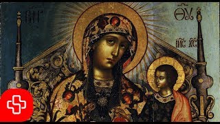 Greek Byzantine orthodox chant Agni Parthene Αγνή Παρθένε Lyric Video [upl. by Ainav179]