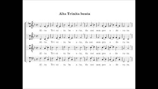 Alta Trinita Beata  with score [upl. by Ecam]