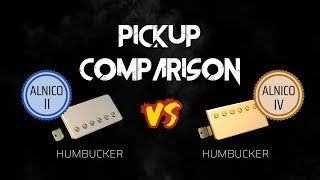 Alnico 2 vs Alnico 4 Humbucker Pickup Comparison [upl. by Nhguaved186]