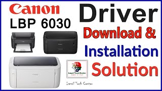 How to download amp install new Canon LBP 6030 Laser Printer  Driver Install [upl. by Abixah245]