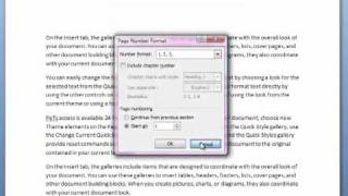 How to insert Page Numbers in Word 2007 [upl. by Bamford880]