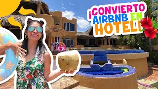 Convierto CASA DEL VERANO MERLIN en UN HOTEL DE PLAYA🏝Habitaciones Con Vista al Mar🌊ALBERCA GIGANTE [upl. by Nitz]