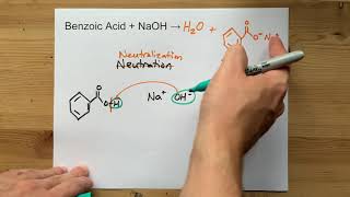 Benzoic Acid  NaOH   Neutralization Reaction [upl. by Laband]