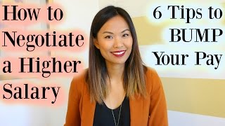 Salary Negotiation 6 Tips on How to Negotiate a Higher Salary [upl. by Elletsyrc]