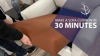 Make a Sofa Cushion in 30 Minutes [upl. by Cadmarr801]