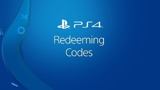 Redeeming Codes on PS4 [upl. by Aihsemak]