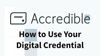 How to Use Your Credential from Accredible [upl. by Annaert]