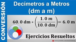 Decímetros a Metros dm a m [upl. by Nivets]