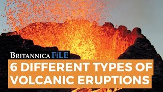 BRITANNICA FILE The 6 types of volcanic eruptions  Encyclopaedia Britannica [upl. by Jeanine]