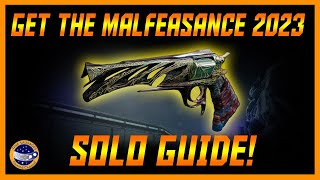 Destiny 2 How To Get The Malfeasance In 2023 SOLO Darkness In The Light Complete Guide [upl. by Eniotna]