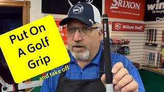 How To Put On A Golf Grip 2020 [upl. by Nidnal]