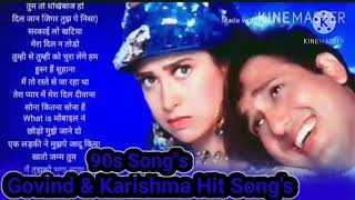 Govinda And Karishma Kapoor Songs  90s Hits Songs  Govinda Karishma  Jukebox [upl. by Zusman]