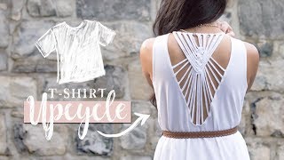 DIY Clothes  TShirt Upcycle with Macrame [upl. by Ecilahc153]