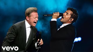 Luis Miguel Y David Bisbal quotContigo Aprendíquot En Vivo [upl. by Annaor775]