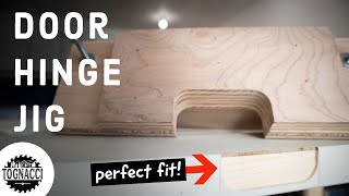 Door Hinge Mortising Jig  HowTo  DIY [upl. by Pirri]