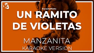 Manzanita  Un Ramito De Violetas LETRA INSTRUMENTAL KARAOKE ISRC ES54I0324312 [upl. by Myrt]