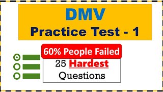 DMV Permit Practice Test 2024 25 Hardest Questions Part 1 [upl. by Irtimid]