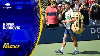 LIVE  Novak Djokovic  Practice Session  2024 US Open [upl. by Herbie]