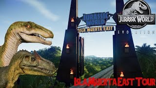 Jurassic World Evolution ISLA MUERTA EAST TOUR [upl. by Ellehcram]