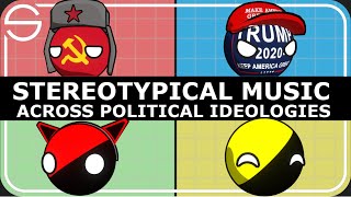 Stereotypical Music across Political Ideologies  Political Compass [upl. by Enitsed]