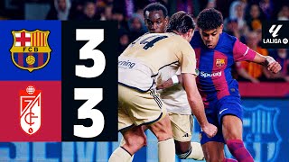 FC BARCELONA 3 vs 3 GRANADA  LALIGA 202324 MD24 [upl. by Miki]