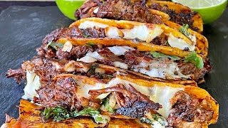 BIRRIA TACOS  With Chuck Roast birria tacos bbq [upl. by Rocca]