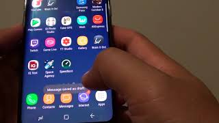 Samsung Galaxy S8 How to Send an SMS Message to a Group [upl. by Esertal]