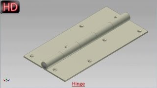 Hinge Video Tutorial Autodesk Inventor [upl. by Bamberger]