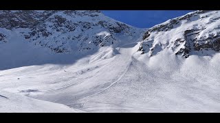 Langer Zug  one of the steepest slopes in the world Lech Am Arlberg [upl. by Ayna616]