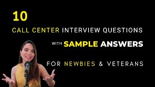 Call Center Interview Questions and Answers for Beginners [upl. by Lerak]