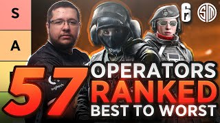 The Complete R6 Tier List ALL 57 OPS Ranked Best to Worst  TSM Rainbow Six Siege [upl. by Kapeed707]