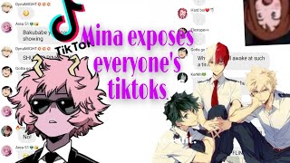 Mina exposes everyones tiktoksPt 1bnha texts 《New years special》 [upl. by Strohl]