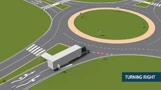 Large vehicles in roundabouts [upl. by Merna]