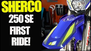 First Ride Sherco 250 SE Factory Killer 2 Stroke Dirt Bike [upl. by Abramson]