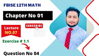 12th Class Math  Ch 1 Function and Limits  Exercise 11 Question no 4 [upl. by Dhu]