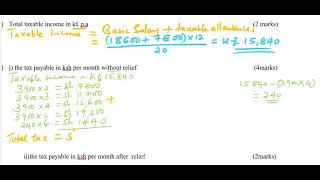 HOW TO CALCULATE INCOME TAXExample 1 [upl. by Gudren]