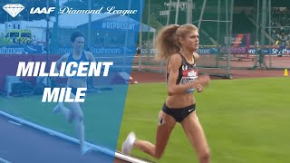 Konstanze Klosterhalfen sets a meeting and national record in Birmingham  IAAF Diamond League 2019 [upl. by Eikcin800]