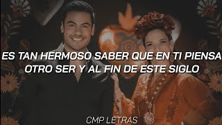 Natalia Jiménez y Carlos Rivera  El Destino con letra [upl. by Ellesij]